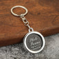 Photo Frame Couple Keychain Zinc Alloy Polished Silver Modern Square 6