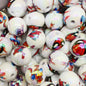 Plating Round Acrylic Beads 16mm Spider Man Printed 50pcs 6