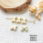 Bow Ballet Shoe Metal Beads Decorative Pastel Painted 20pcs 7