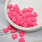 Mini Spiral Heart Acrylic Beads 11mm Colorful Mixed 50pcs 9