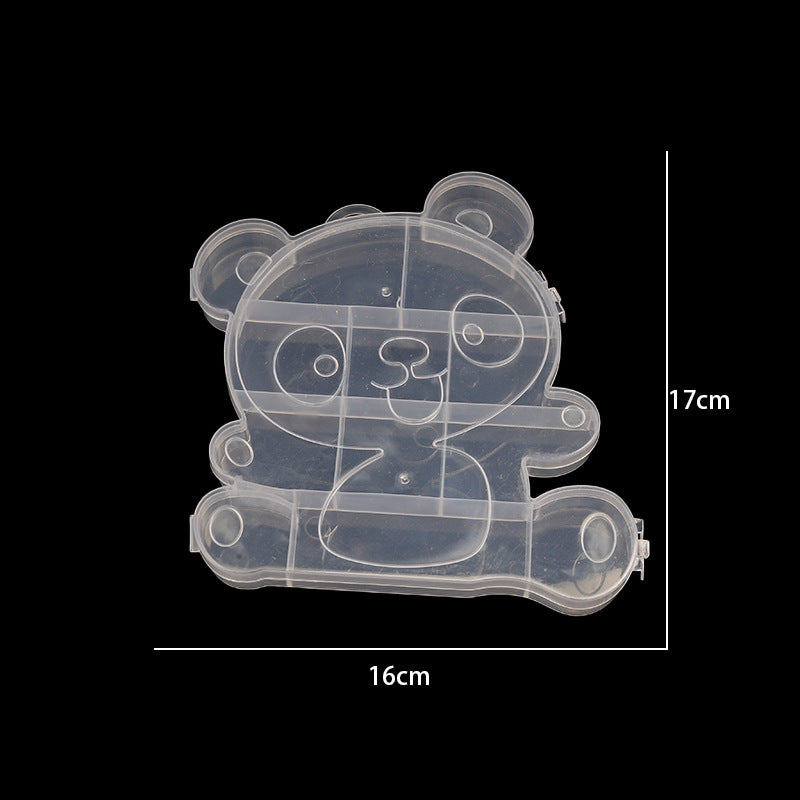 Multi Shaped Plastic Organizer Box PP Clear 1pc 3