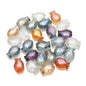 Electroplated Small Fish Glass Beads 10x14mm Translucent 30pcs
