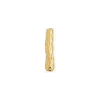 Brass Irregular Tube Metal Beads 6x18mm 4.5x21mm Hammered Texture 10pcs 5