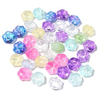 Bear Paw Transparent Glass Beads 14x15mm Assorted Colors 20pcs 6