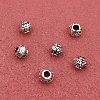 Alloy Circular Pattern Spacer Beads 9mm Large Hole 1pc 2