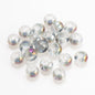 Electroplated Glass Beads 8 10mm Large Hole Rainbow Finish 50pcs 8