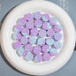 Gradient Colored Cheese Macaron Resin Beads 17mm Plating 20pcs 8