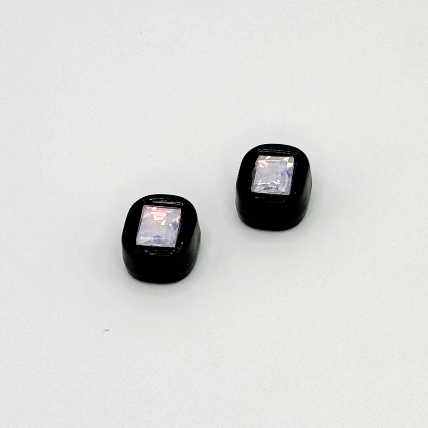 Painted Square Acrylic Beads 14mm Diamond Faceted Mixed Colors 10pcs 16