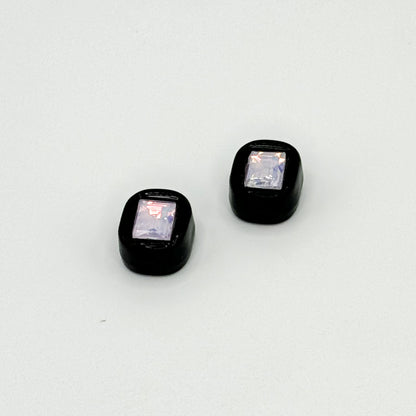 Painted Square Acrylic Beads 14mm Diamond Faceted Mixed Colors 10pcs 16