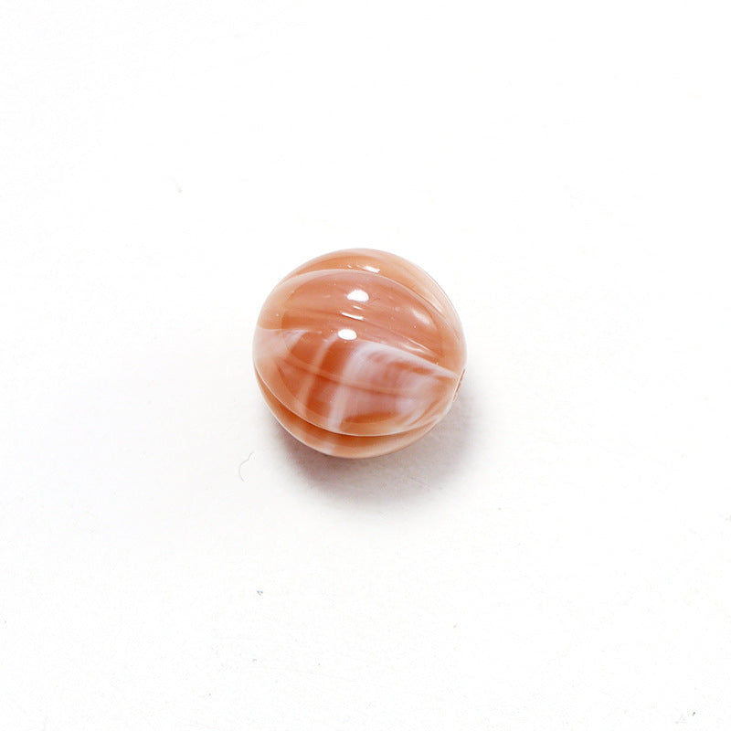 Japanese Striped Blooming Color Acrylic Beads 12mm 100pcs 8