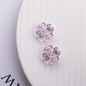 Transparent Plating Clover Acrylic Beads 14mm Summer Glow 10pcs 8