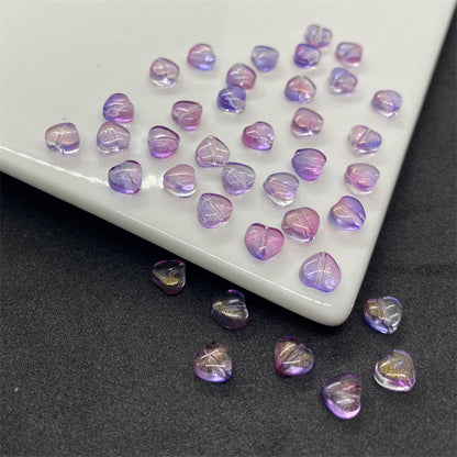 Czech Glass Beads Small Heart 6mm Peach Color 100pcs 29