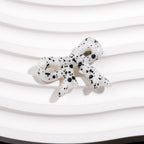 Splashed Ink Pattern Bow Acrylic Beads 29mm Colorful 20pcs 5