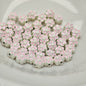 Six Petal Flower Metal Beads 7mm Dual Color Zinc Alloy 20pcs 10