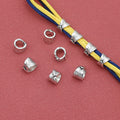 Tube Metal Beads 8mm Leaf Roll Pattern Tibetan Alloy 100pcs 3