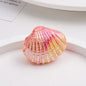Plating Shell Acrylic Beads 30mm Two Tone Iridescent Scallop 10pcs 9