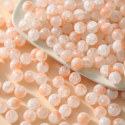 Crackle Round Glass Beads 10mm Antique Style Gradient Pastel 100pcs 6