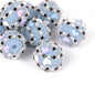 Embellished Bubblegum Beads 16mm Heart Embedded Rhinestone 10pcs 8
