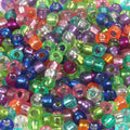 Clear Silver Filled Pony Beads Acrylic 9mm Translucent Colors 200pcs 2