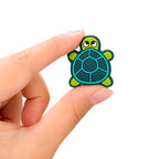 Silicone Focal Beads Turtle Layered Shell Detail 20pcs 4