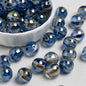 Glimmer Nebulous Resin Beads 12mm Round Multicolor Gradient 20pcs 16