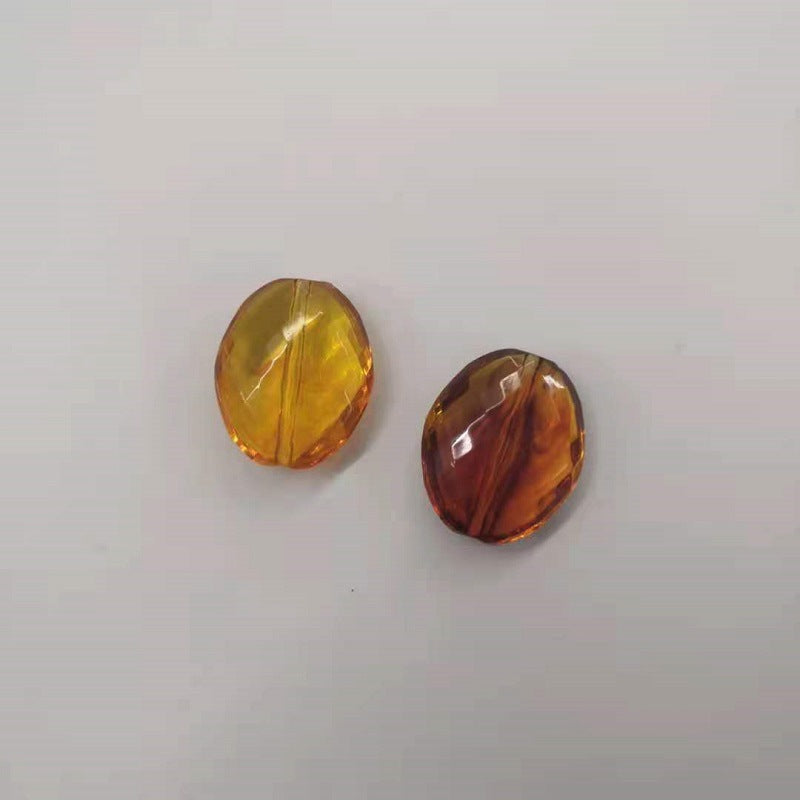 Transparent Acrylic Beads Imitation Amber Mixed Shapes 100pcs 18