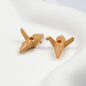 Painted Origami Crane Acrylic Beads 16mm Colorful Glossy 50pcs 15