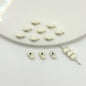 Whale Metal Beads 8mm Baking Painted Colorful 50pcs 10