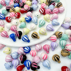 Hot Air Balloon Metal Beads 12mm Painted Alloy 10pcs 3