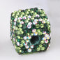 Polymer Clay Heart Rhinestone Beads Christmas Tone 6pcs 9