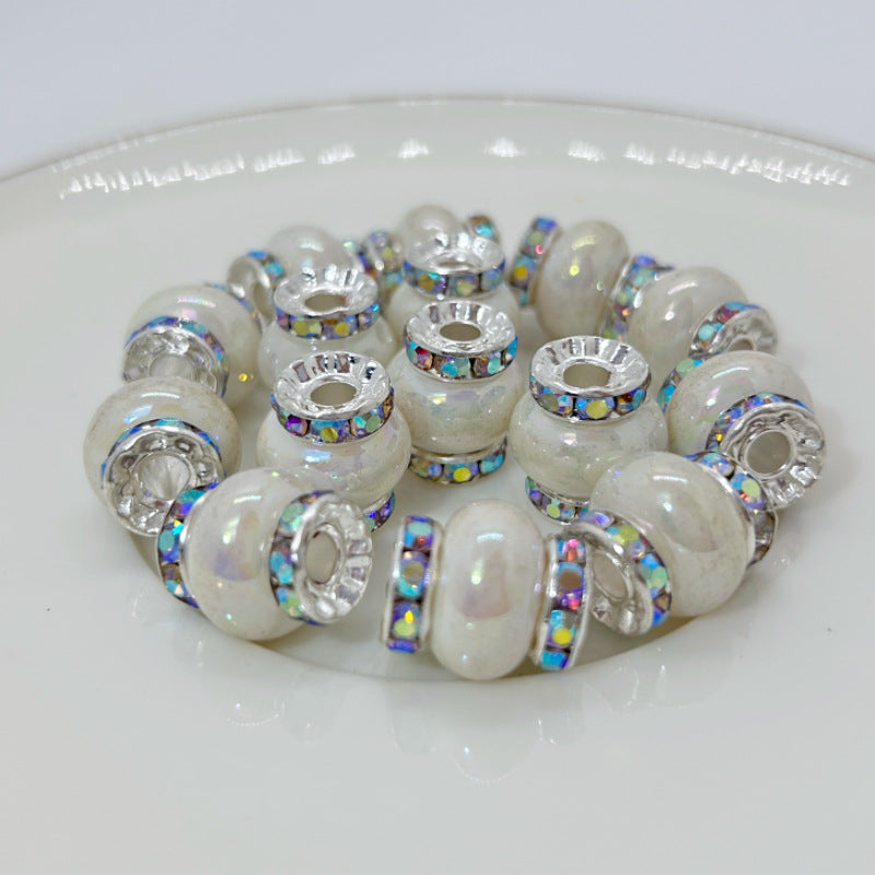 Lantern Rhinestone Beads 14mm Acrylic Plating Bright Color 20pcs 8