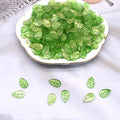 Vintage Czech Glass Leaf Glass Beads 11x18mm 100pcs 6
