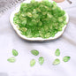 Vintage Czech Glass Leaf Glass Beads 11x18mm 100pcs 6