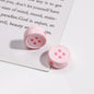 Painted Button Acrylic Beads 12mm Glossy Baked Paint 50pcs 8
