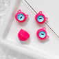 Cat Eye and One-Eyed Beast Metal Beads 10mm Baking Painted 10pcs 12
