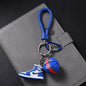 Silicone Basketball Sneaker Keychain with Mini Basketball Charm 9