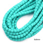 Cylindrical Clay Beads 6mm Colorful Polymer 62pcs 24