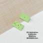 Painted Rainbow and Swing Plate Metal Beads 43mm 28mm Baking Finish 10pcs 12