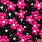 Glow In The Dark Five-Petal Flower Acrylic Beads 21mm Bicolor 10pcs 24