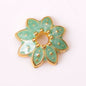 Alloy Flower Bead Caps 10mm Colorful Enamel Tibetan 100pcs 14
