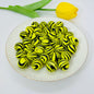 Dopamine Colored Zebra Patterned Acrylic Beads 16mm 50pcs 10