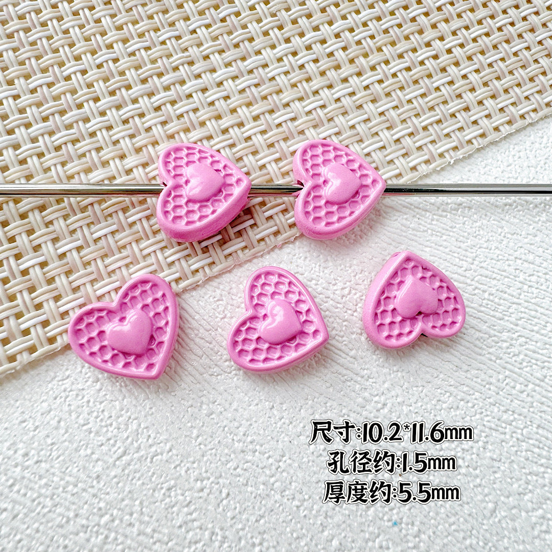 Butterfly Painted Metal Beads Decorative Alloy 10pcs 23