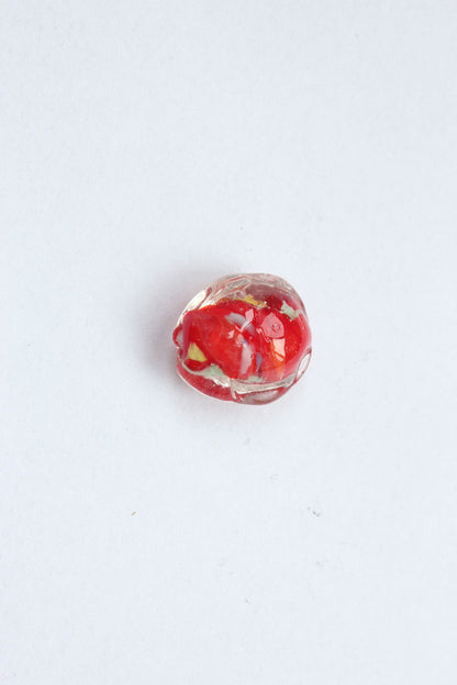 Lampwork Irregular Shaped Glass Beads 22mm Colorful Glossy 50pcs 14