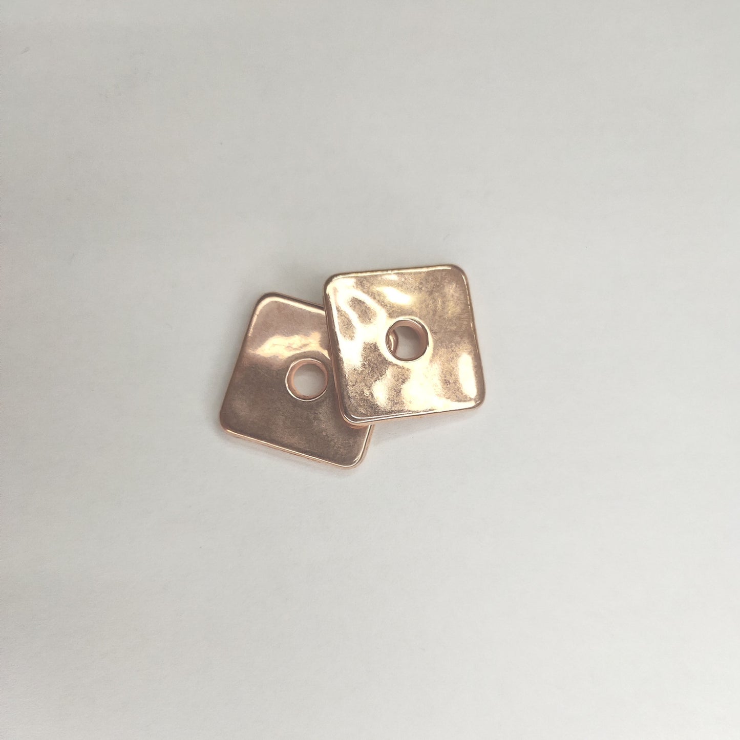 Square CCB Plastic Spacer Acrylic Beads 22mm Copper Tones 200pcs