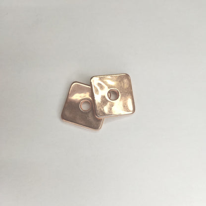 Square CCB Plastic Spacer Acrylic Beads 22mm Copper Tones 200pcs
