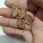 Glow Bow Acrylic Beads 19x27mm Glitter Filled Glow in the Dark 100pcs 8