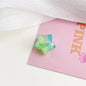 Gradient Faceted Crackle Star Acrylic Beads 21mm Colorful Mixed 100pcs 6