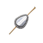 Water Drops Metal Beads 13mm Antique Silver Tone Zinc Alloy 30pcs 3