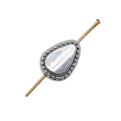 Water Drops Metal Beads 13mm Antique Silver Tone Zinc Alloy 30pcs 3