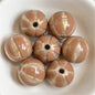Shimmer Striped Acrylic Beads 16mm Colorful Glossy 100pcs 3